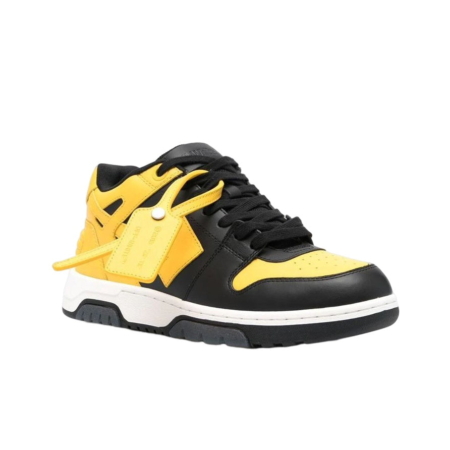 OFF WHITE Out Of Office Ooo Low Tops Black Yellow