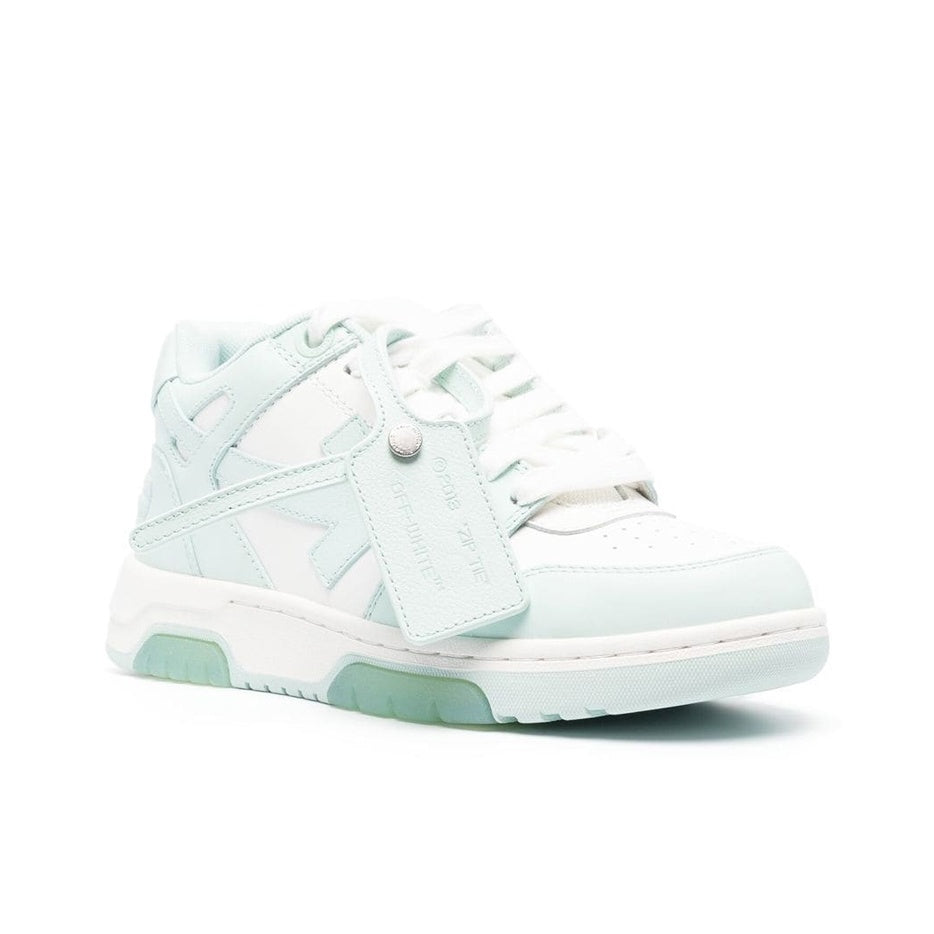 OFF WHITE Out Of Office Low Top Sneaker 'White Teal' Women's
