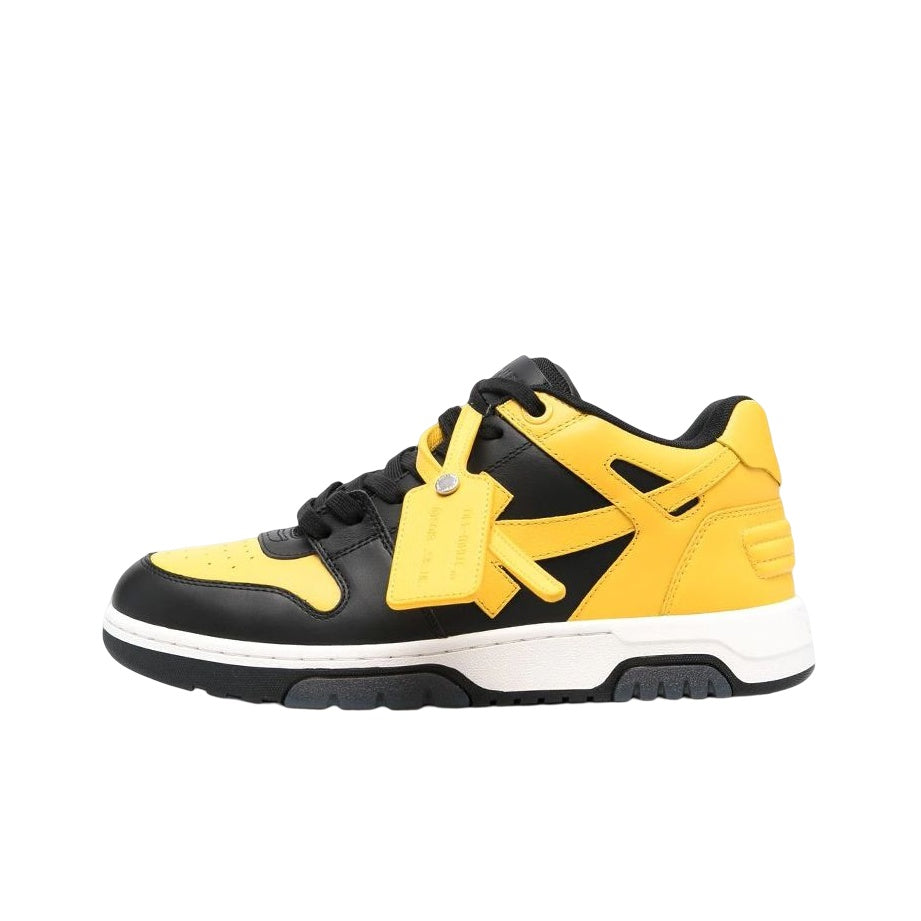 OFF WHITE Out Of Office Ooo Low Tops Black Yellow
