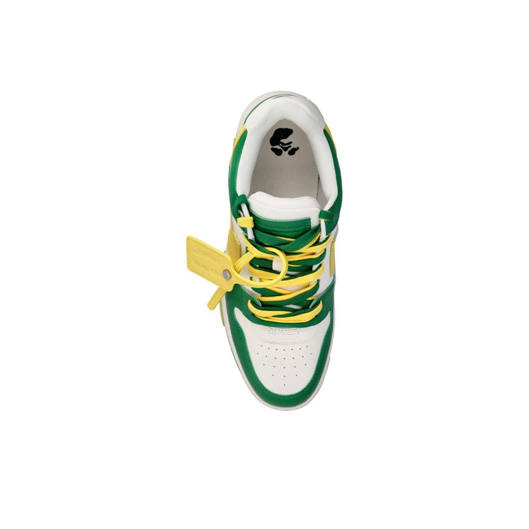 OFF WHITE Out Of Office Ooo Low Tops Green Yellow