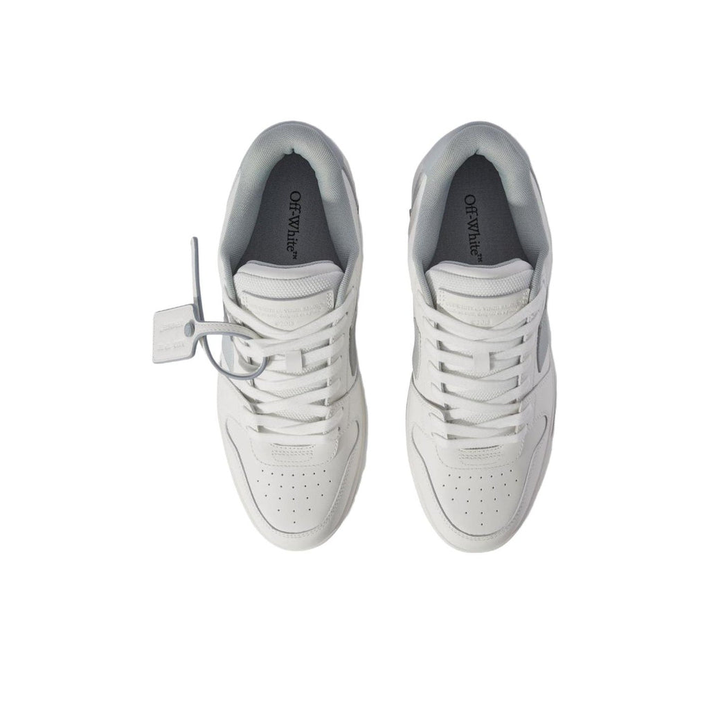 OFF WHITE Out Of Office Leather Sneakers 'Grey White'