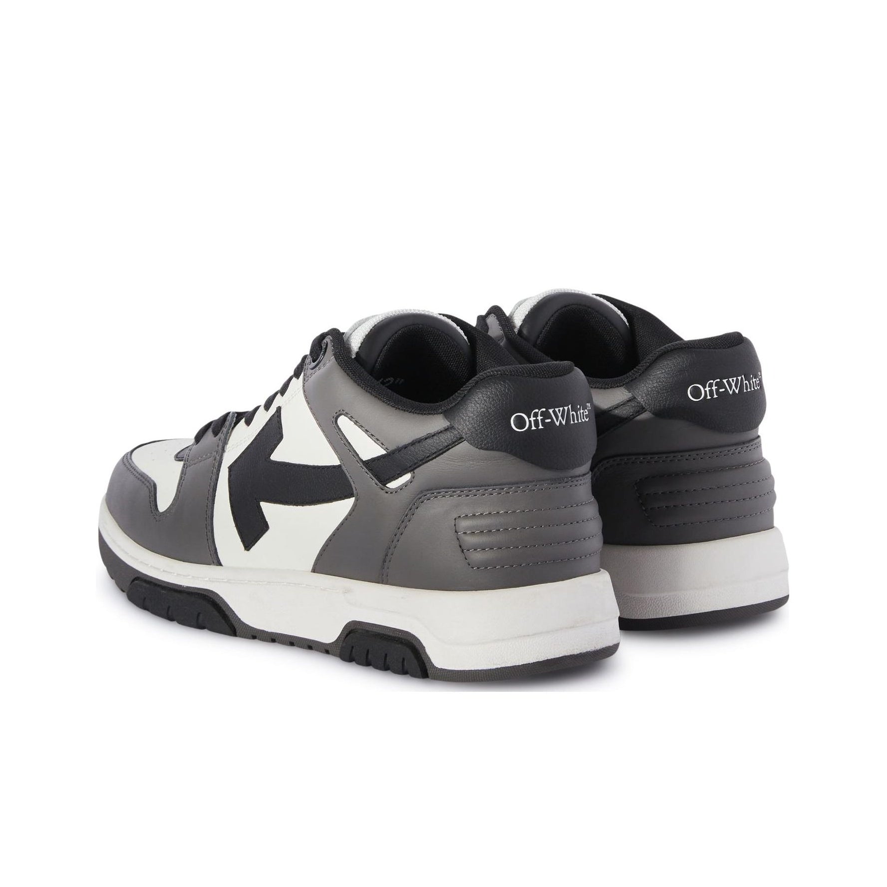 OFF WHITE Out Of Office Ooo Low Tops Dark Gray Black