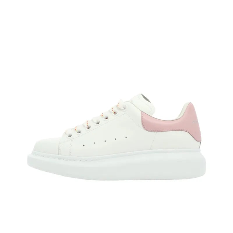 ALEXANDER MCQUEEN OVERSIZED LARRY LEATHER SNEAKERS 'WHITE PINK' WOMEN'S