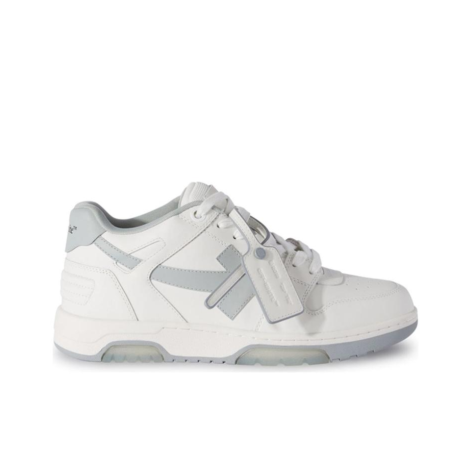 OFF WHITE Out Of Office Leather Sneakers 'Grey White'
