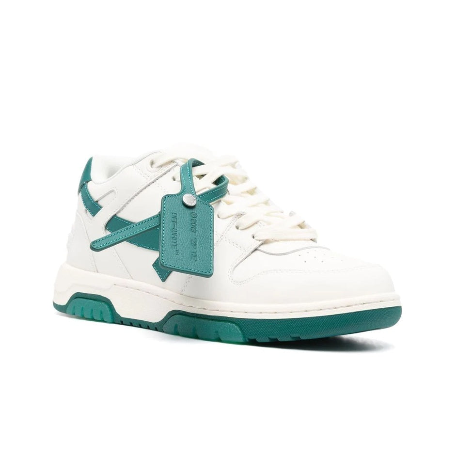 OFF WHITE Out Of Office Ooo Low Tops White Green FW22