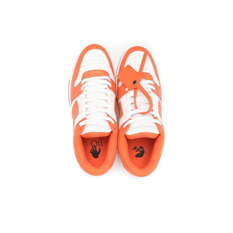 OFF WHITE Out Of Office Ooo Low Tops White Orange