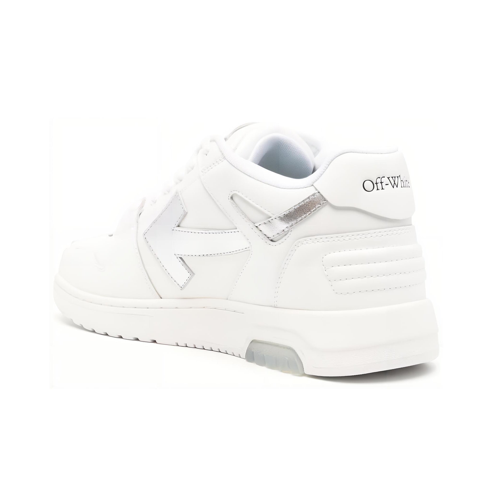 OFF WHITE Out Of Office Ooo Low Tops White Silver