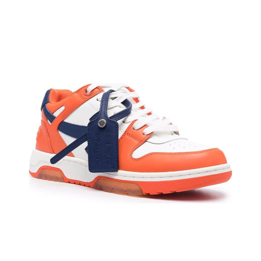 OFF WHITE Out Of Office Ooo Low Tops White Orange Blue