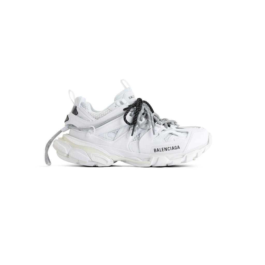 Balenciaga 
Men's Track Trail Laces Sneaker in White/black/grey